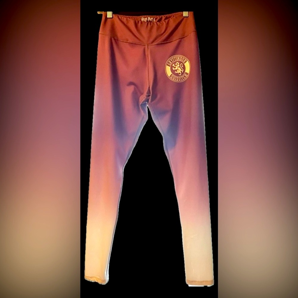 Harry Potter Gryffindor Quidditch Ombré Lounge Workout PJ Leggings Pants Womens